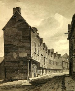 Uitzicht op de Folly bij Dockhead, Bermondsey door John Chessell Buckler