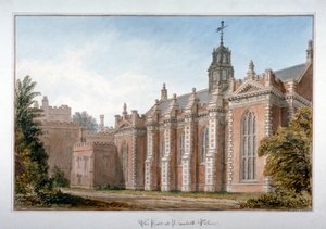 Uitzicht op de hal van Lambeth Palace, Londen, 1831 door John Chessell Buckler