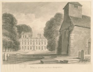 Whitmore Kerk en Huis door John Chessell Buckler