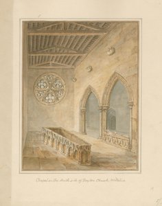 Wiltshire - Boyton Kerk - Kapel, 1812 door John Chessell Buckler