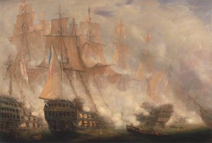 De slag bij Trafalgar