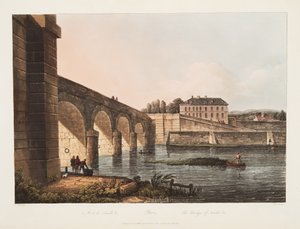 Parijs, de brug van Neuille, illustratie uit Versailles, Parijs en Saint Denis, uitgegeven 1807