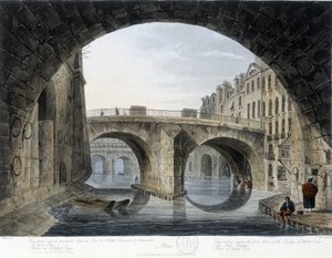 Parijs, de Peer Pont - tekening door Mats, circa 1810, stad Parijs