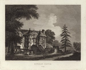 Kasteel Rowallan door John Claude Nattes