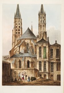 De kerk van St. Germains, illustratie uit Versailles, Parijs en Saint Denis, uitgegeven 1810