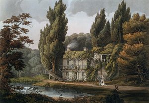 De Eetkamer in het Hameau van Marie-Antoinette, illustratie uit 