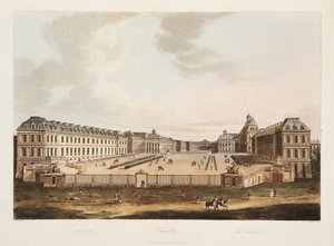 De ingang, illustratie uit Versailles, Parijs en Saint Denis, uitgegeven 1805