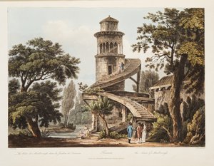 Trianon, de toren van Marlborough, illustratie uit Versailles, Parijs en Saint Denis, uitgegeven 1809