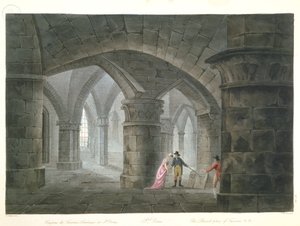 Toeristen die het graf van Henri de La Tour d