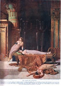 De dood van Cleopatra, illustratie uit 