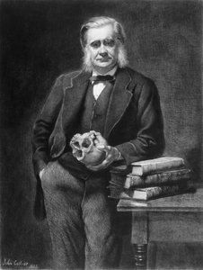 Thomas Henry Huxley (1825-95) geëtst door Leopold Flameng (1831-1911) 1885 door John Collier