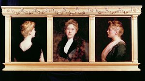 Drievoudig portret van een vrouw door John Collier