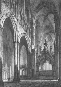Beverley Minster, Oostelijke Transept, begin 19e eeuw door John Coney