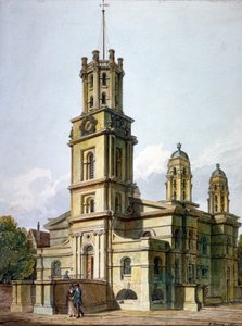 Kerk van St George in the East, Stepney, Londen, 1811