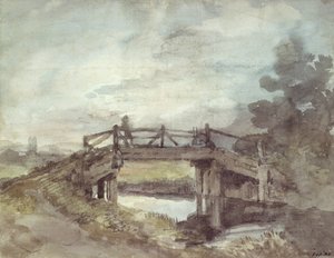 Een brug over de Stour door John Constable
