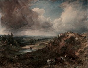 Tak Hill Vijver, Hampstead door John Constable