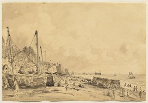 Brighton Beach, Kijkend naar het Oosten, 1824