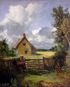 Cottage in een Korenveld door John Constable