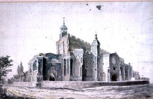 East Bergholt Kerk: de buitenkant vanuit het zuidwesten door John Constable