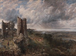 Hadleigh Castle, de monding van de Theems - ochtend na een stormachtige nacht door John Constable