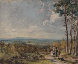 Hampstead Heath Kijkend naar Harrow door John Constable