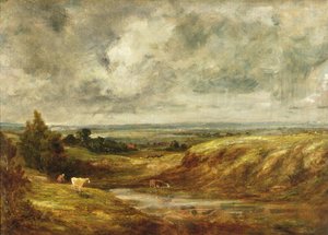 Hampstead Heath, ca. 1825-30 door John Constable