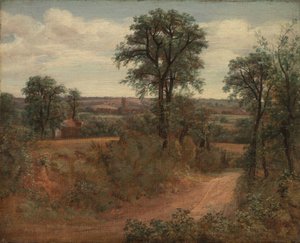 Pad bij Dedham door John Constable
