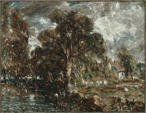 Aan de Rivier Stour door John Constable