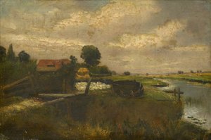 Riviergezicht door John Constable