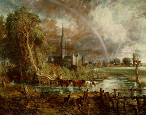 Salisbury Cathedral From the Meadows, 1831