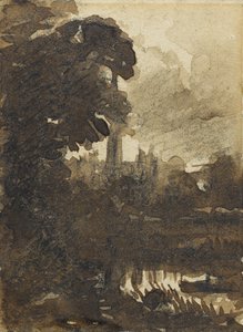 Kathedraal van Salisbury vanuit het noordwesten, ca. 1830-39 door John Constable
