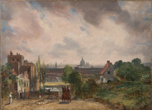 Cottage van Sir Richard Steele, Hampstead door John Constable