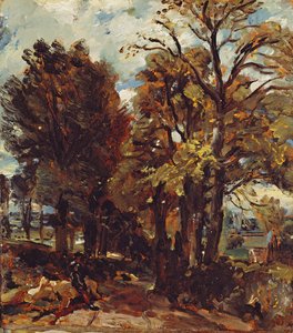 Schets van een laan in East Bergholt, ca. 1810 door John Constable