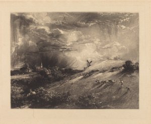 Zomermiddag na een regenbui door John Constable