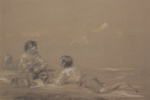 De jonge bootbouwers door John Constable