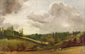 Uitzicht op East Bergholt door John Constable