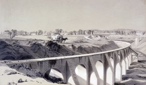 Grensmuur, Camden Town Station, 14 oktober 1836 door John Cooke Bourne