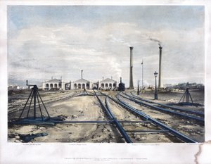 Camden Town Engine House, 1838 door John Cooke Bourne