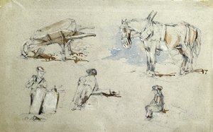 Bouw van de London en Birmingham Railway, ca. 1835-38 door John Cooke Bourne