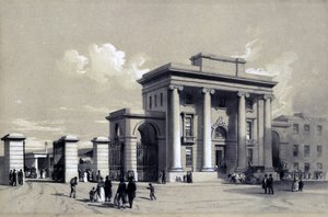 Ingang van Birmingham Station, september 1838
