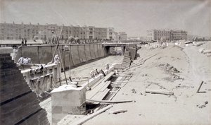 Hampstead Road Bridge, vanaf de Camden kant, 11 augustus 1836