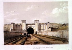 Primrose Hill Tunnel, gegraveerd door de kunstenaar