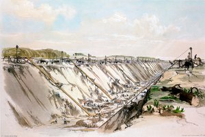Tring snede, Londen & Birmingham Railway, 17 juni 1837 door John Cooke Bourne