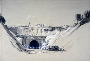 Watford Tunnel, Hertfordshire, 6 juni 1837 door John Cooke Bourne