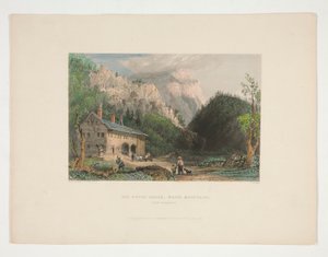 Het Notch House, White Mountains, New Hampshire, illustratie voor Nathaniel Parker Willis door John Cousen