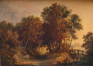 Een beboste laan, ca. 1790