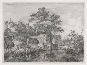 Voorkant van de Nieuwe Molen, 1813 door John Crome