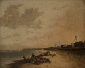 Strand van Yarmouth door John Crome