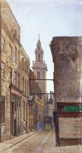 Garlick Hill, City of London, 1882 door John Crowther