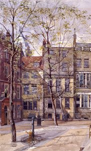 Inner Temple, Londen, 1880 door John Crowther